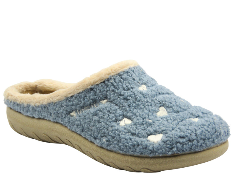 Kapcie damskie wsuwane INBLU ET-33 Niebieskie