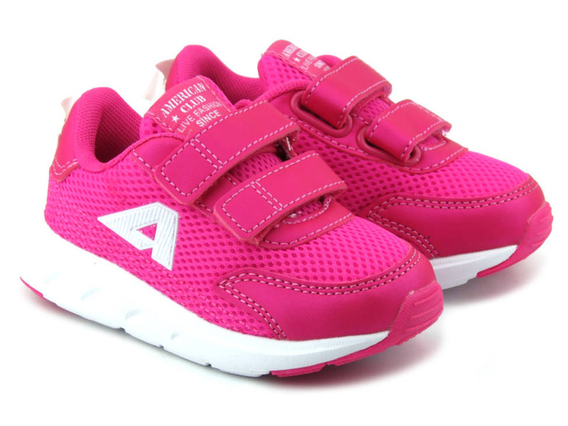 Sportowe buty, adidaski dziecięce - AMERICAN CLUB ES 127/23, różowe