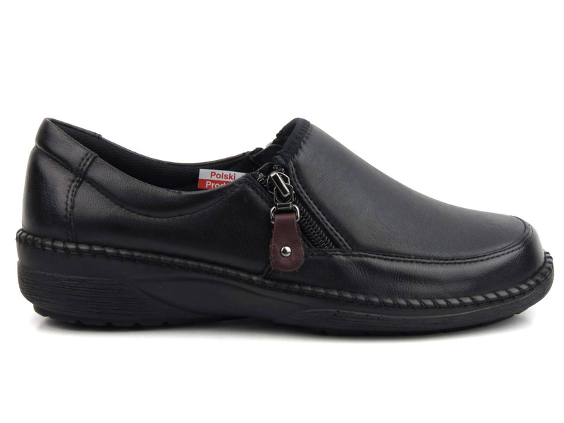 Półbuty damskie o podwyższonej tęgości K - AXEL KOSELA 9734, czarne