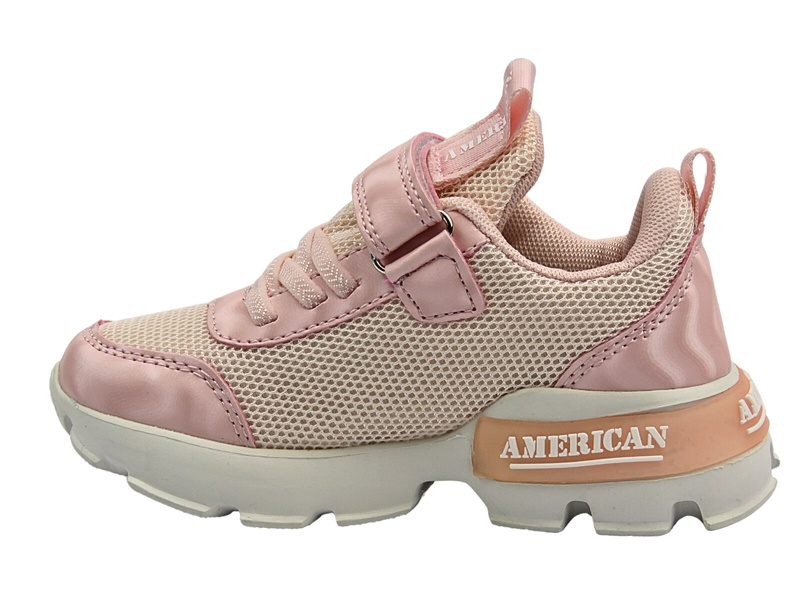 Buty dziecięce sportowe różowe American Club RL 78/22