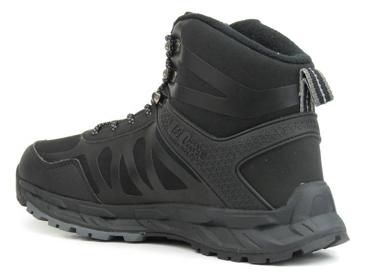 Ciepłe buty męskie trekkingowe z AQUA SHELL - LEE COOPER 22-01-1402M, czarne