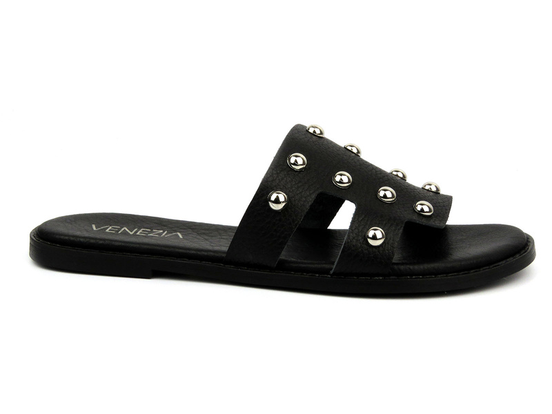 Klapki damskie - VENEZIA MRZ00092, czarne