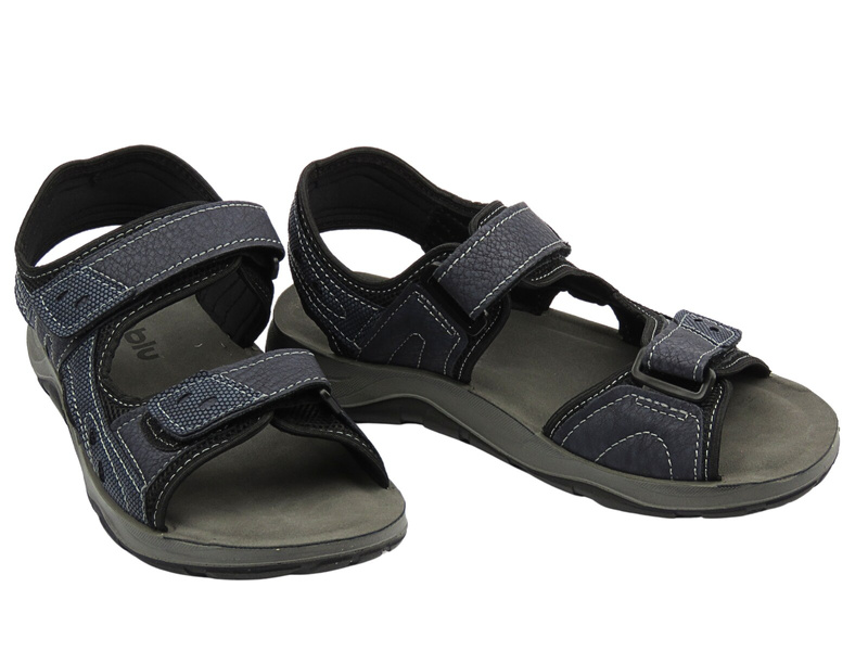 Wygodne sandały męskie klasyczne granatowe INBLU TO-01