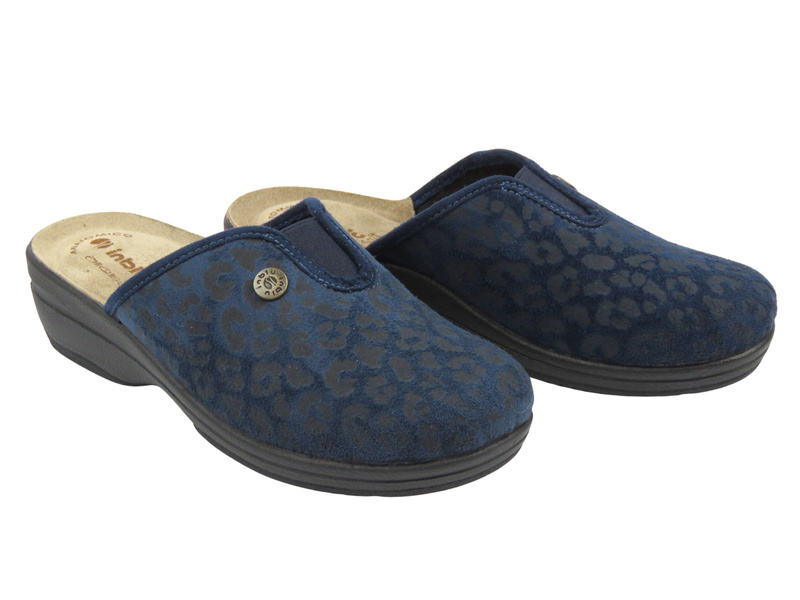 Wygodne kapcie damskie INBLU LV-16, granatowy