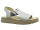 Sandały damskie skórzane srebrne Helios Komfort 157