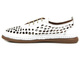 Lekkie półbuty damskie na wiosnę i lato - VENEZIA 017025, białe