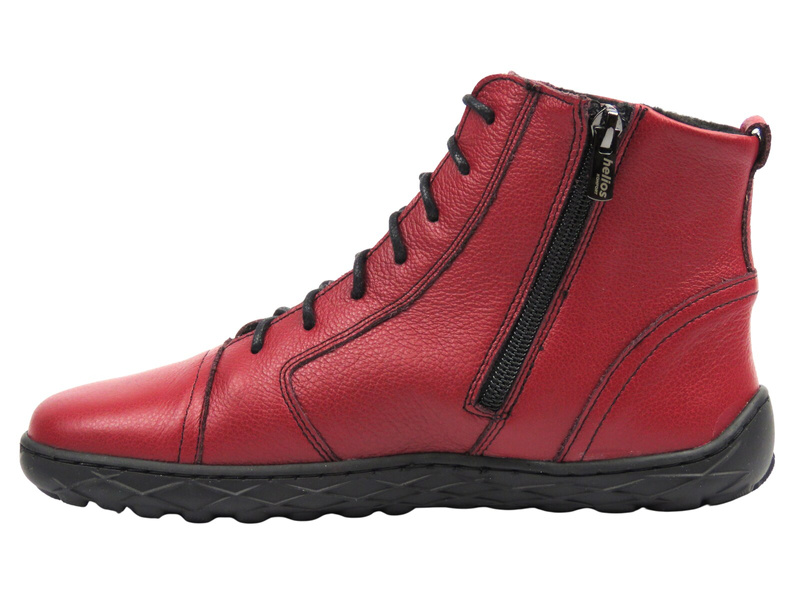 Wygodne botki damskie HELIOS 706, czerwone