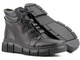 Ocieplane botki damskie w stylu sportowym - HELIOS Komfort 562S, czarny 3
