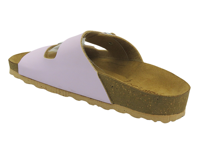 Klapki Damskie Na Grubej Podeszwie INBLU NM-28 Fioletowe Wsuwane