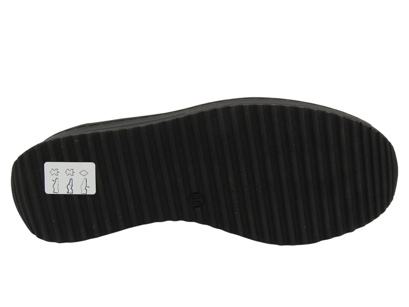 Sneakersy damskie Helios 377-2S, czarne