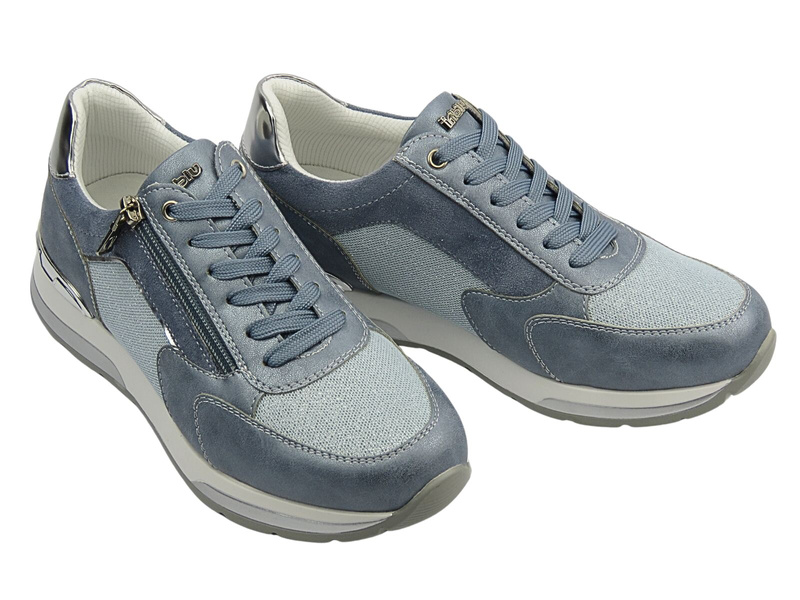 Sneakersy damskie sznurowane szare INBLU IN-417