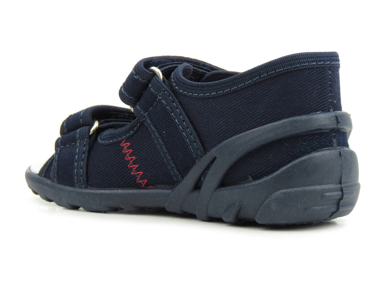 Sandały dziecięce na rzepy - RenBut 13-112NP-1325, granatowe