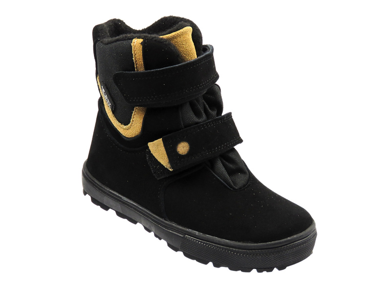 Botki dziecięce skórzane Jamet 2205, czarne