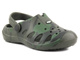 Klapki dziecięce clogsy - Axim 3805, zielone moro