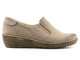 Wygodne półbuty damskie z miękkiej skóry HELIOS Komfort 320, beżowe