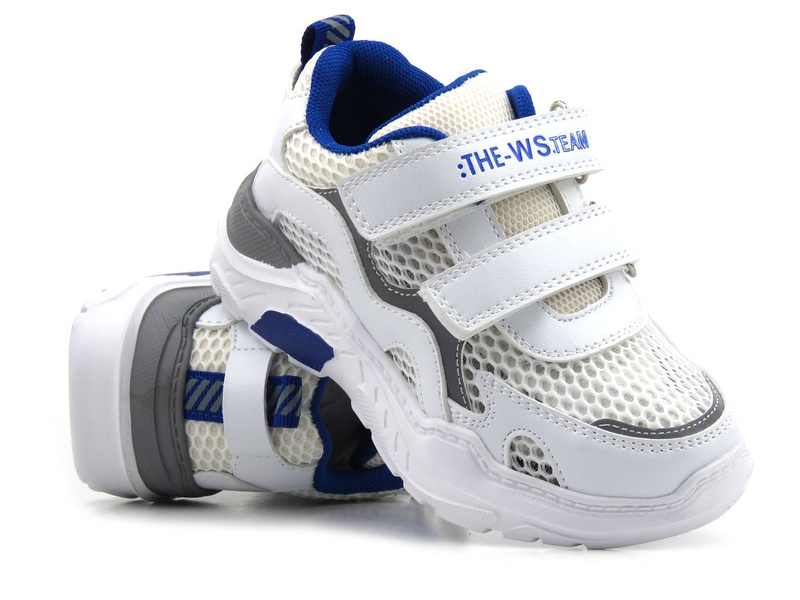Przewiewne sneakersy dziecięce, buty sportowe - WEESTEP R888650705, białe