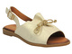 Skórzane sandały damskie - Cambell 25-00657, złote