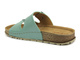 Klapki damskie z klamrami - INBLU Favignana, zielone