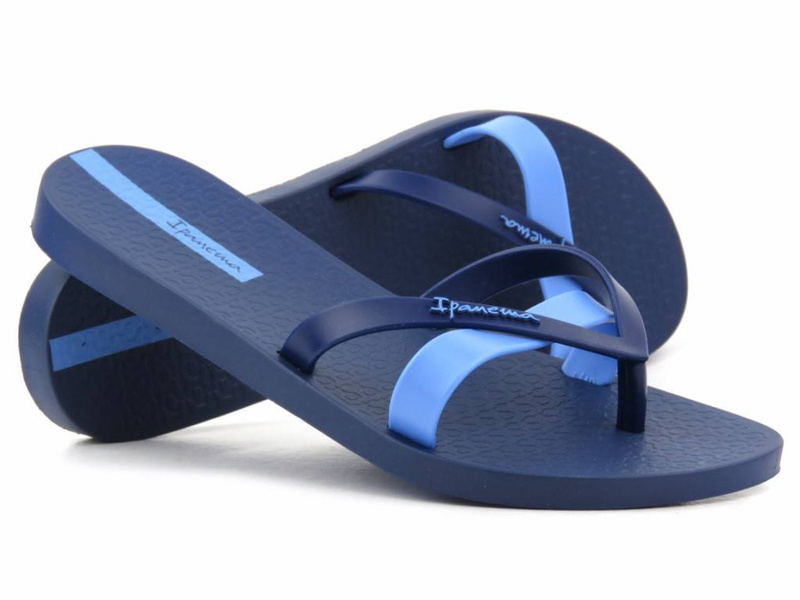 Gumowe japonki-klapki damskie IPANEMA 81805, niebieskie
