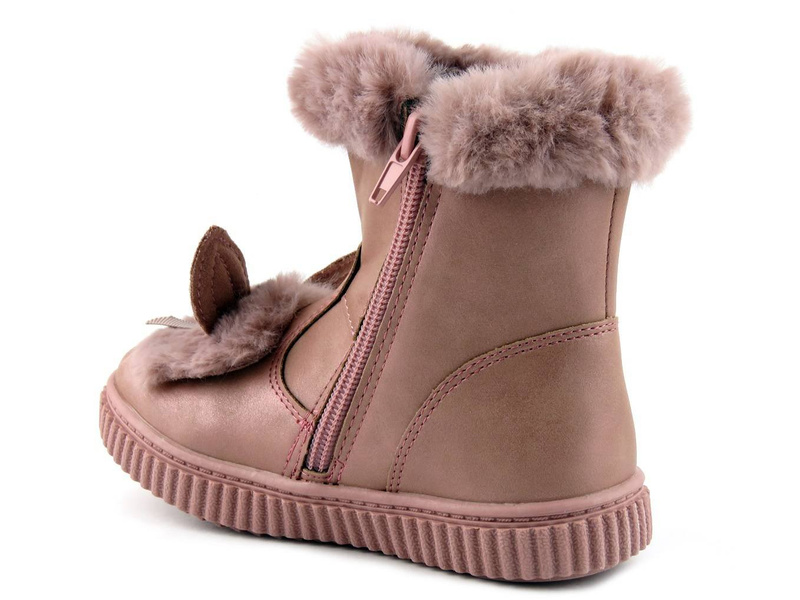 Kozaki dziecięce z króliczkiem - AMERICAN CLUB GC 27/20, różowe