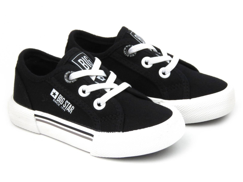 Trampki, tenisówki dziecięce - BIG STAR JJ374169, czarne
