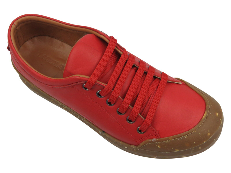 Skórzane półbuty damskie Sokolski BK 111, czerwone