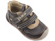 Półbuty dziecięce chłopięce na rzep - FANCO 0077D12, brązowe
