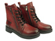 Botki damskie skórzane - VACARRO 1001, czerwone