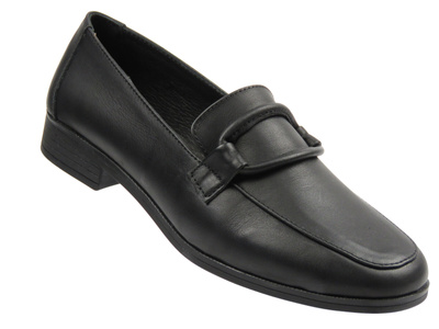 Stylowe półbuty damskie Nika Komfort 0817-25104, czarne