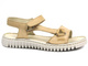 Skórzane sandały damskie polskiej marki - HELIOS Komfort 249S, jasnobeżowe