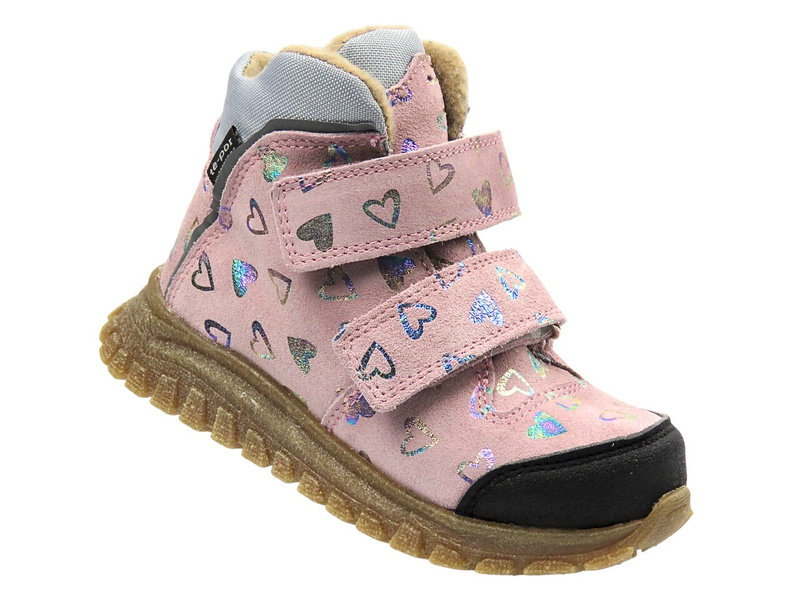 Botki dziecięce skórzane Jamet 2218, róż