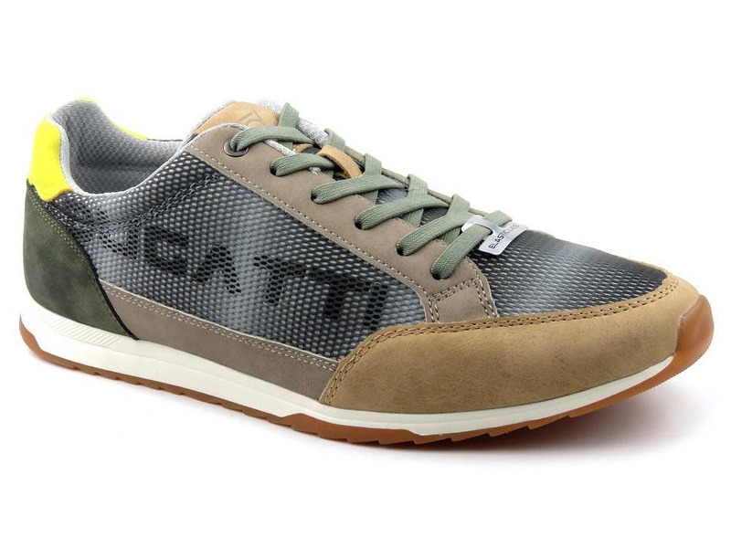 Sneakersy męskie z elastycznymi sznurówkami - BUGATTI 321-A3A04-6950, wielokolorowe