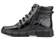 Ocieplane botki damskie w stylu sportowym - HELIOS Komfort 562S, czarny 2