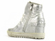 Sneakersy, botki damskie na ukrytym koturnie - Eksbut 3975, srebrne