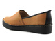 Bardzo wygodne półbuty damskie wsuwane - MANITU 840033-21, camel