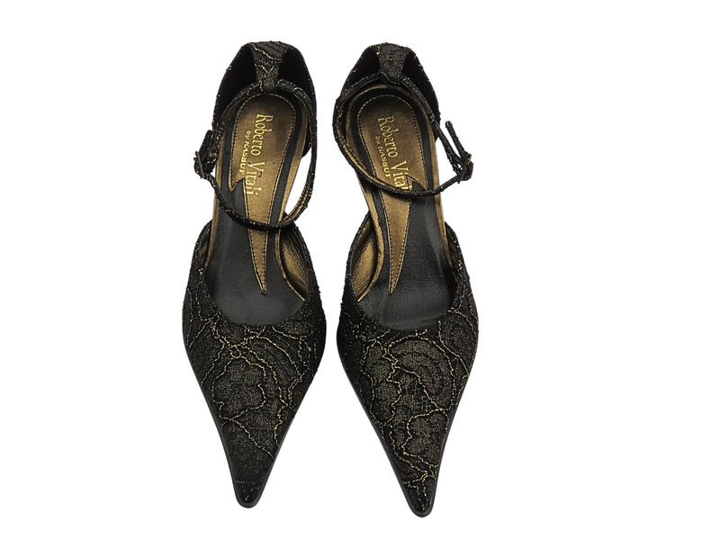 Czółenka na szpilce brąz Roberto Vitali 437A3