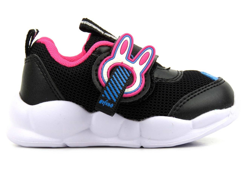 Buty sportowe dziecięce z króliczkiem - BEFADO 516P092, czarne