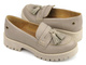 Beżowe półbuty, loafersy damskie Maciejka 05497