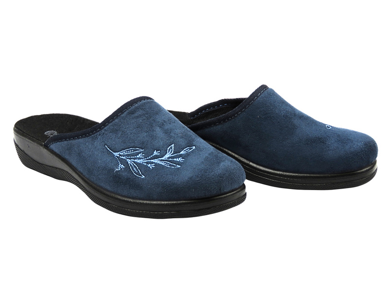 Wygodne kapcie damskie INBLU CA-1D, granatowe