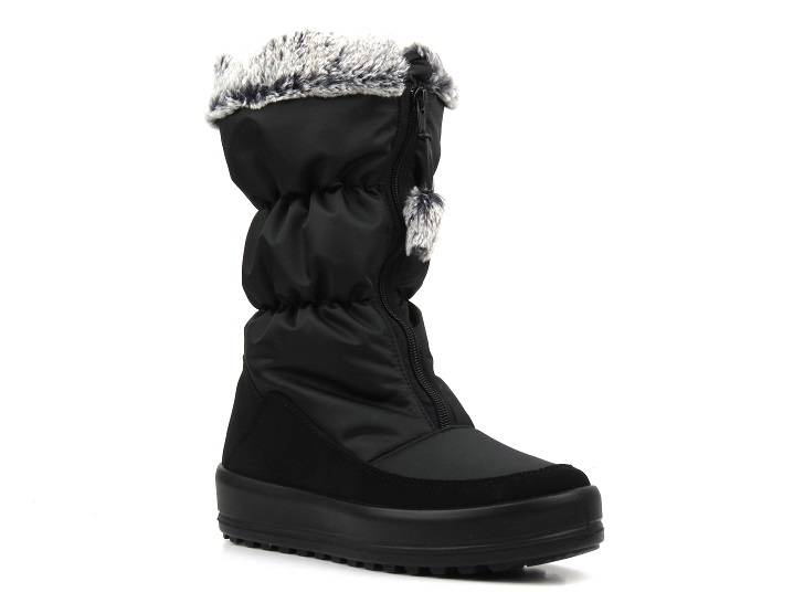 Ciepłe śniegowce damskie z membraną czarne Manitu 990219-01