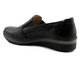 Półbuty damskie typu slip on - Helios Komfort 350-2, czarne