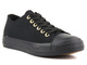 Jednolite, czarne trampki damskie NEWS 9SP30-1141, czarne