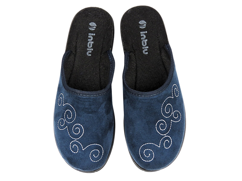 Wygodne kapcie damskie INBLU CA-5B, granatowe