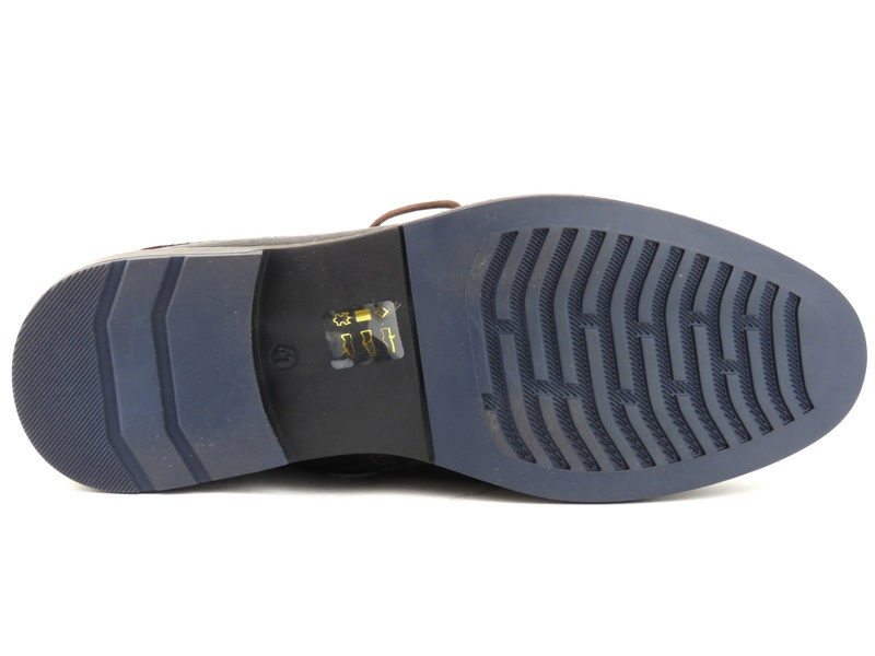 Eleganckie trzewiki męskie NIK Giatoma Niccoli 0491, czarne