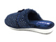 Futerkowe kapcie damskie INBLU LB-92/2, granatowe