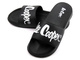 Gumowe klapki męskie na grubej podeszwie - Lee Cooper 21-42-0223M, czarne