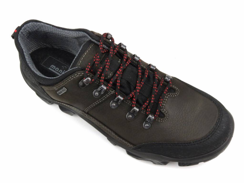 Buty męskie trekkingowe niskie z POLAR-TEX - MANITU 640047-02