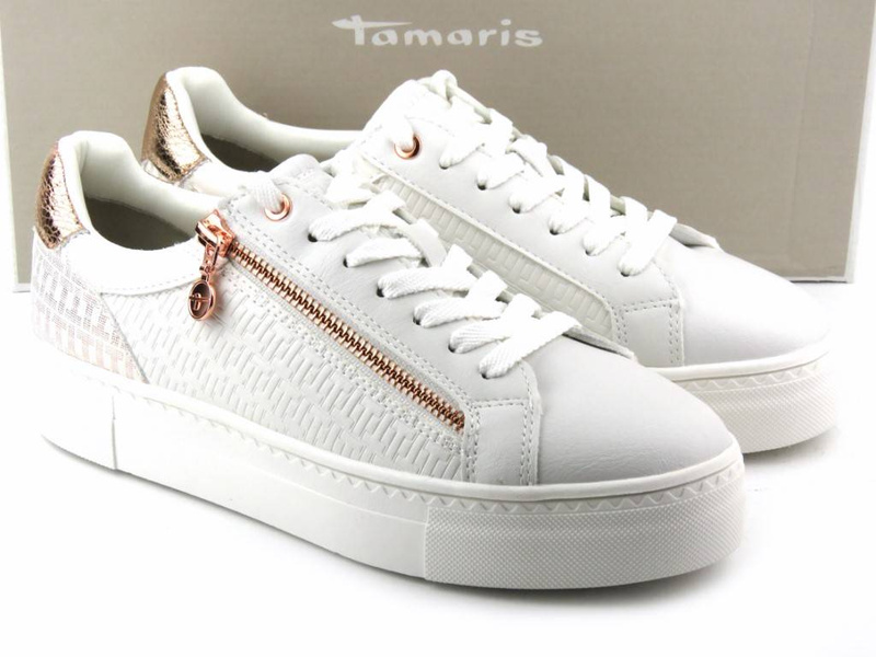 Sneakersy damskie TAMARIS 1-23313-20, białe