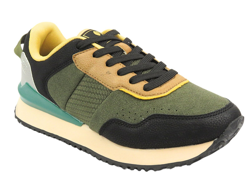 Sznurowane buty sportowe męskie zielone Inblu IU-15 