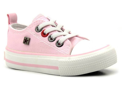 Wsuwane trampki dziecięce - BIG STAR HH374093, różowe